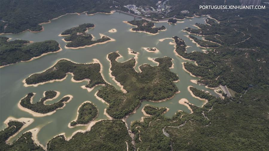Vista aérea de Hong Kong