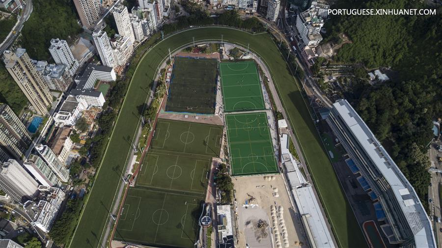 Vista aérea de Hong Kong