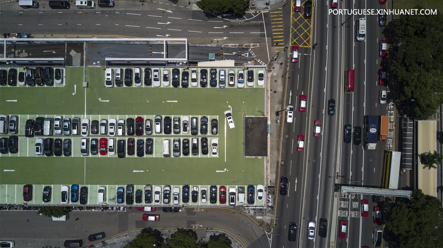 Vista aérea de Hong Kong