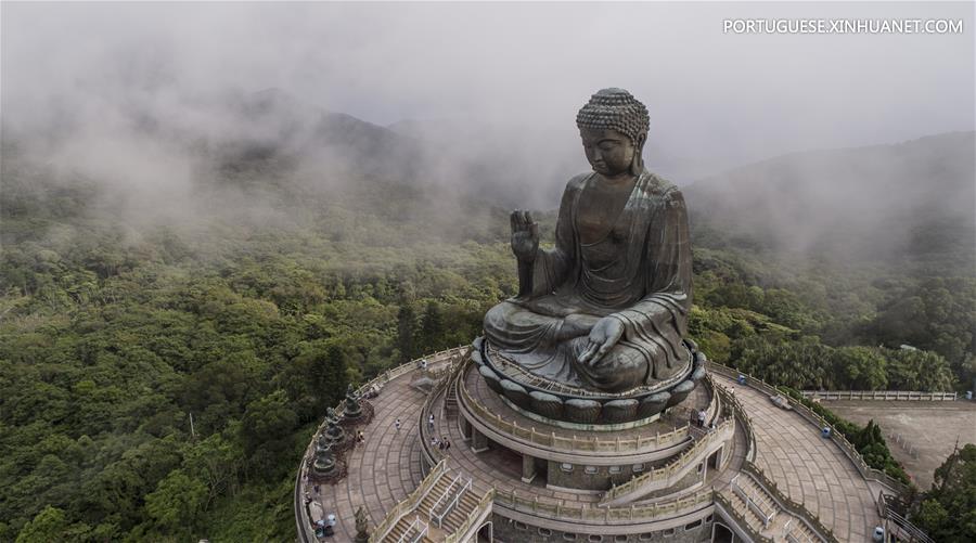 Vista aérea de Hong Kong