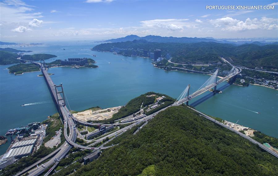 Vista aérea de Hong Kong