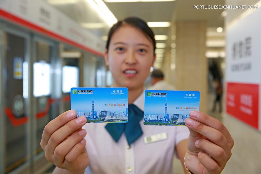 Shijiazhuang inicia opera??o de suas primeiras linhas de metr?