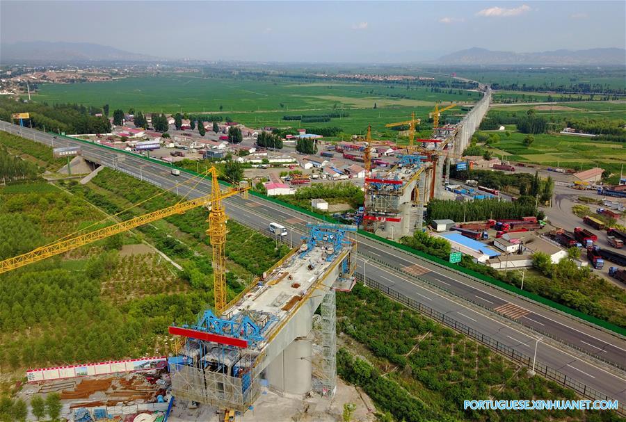 Ferrovia de alta velocidade Beijing-Zhangjiakou será concluída até o final de 2019