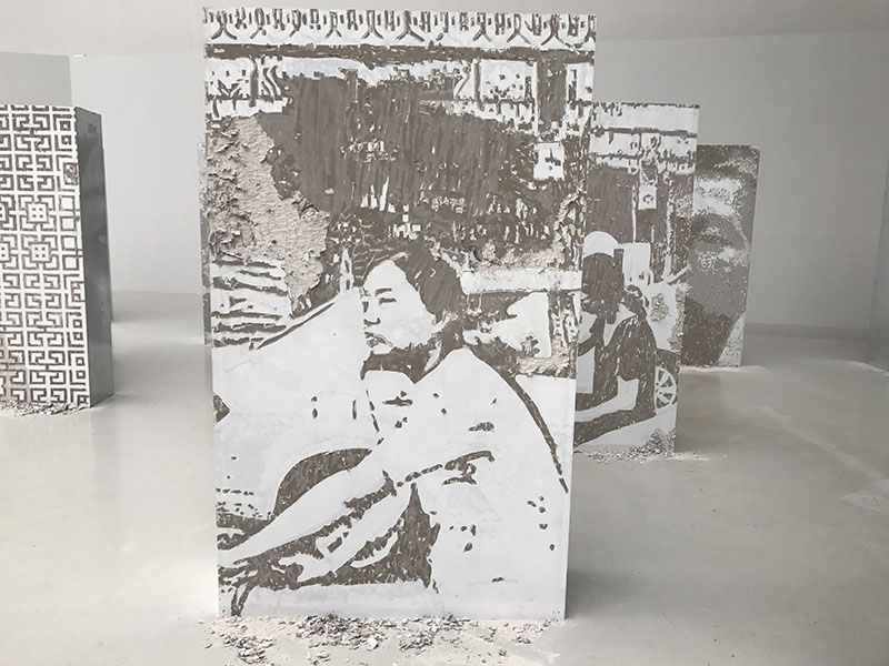 Artista visual português Vhils apresenta exposi??o individual “Imprint” em Beijing