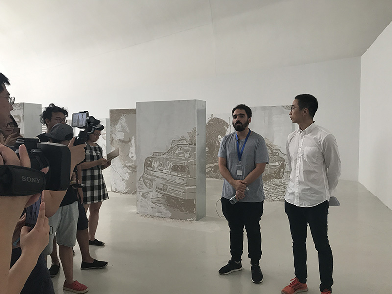 Artista visual português Vhils apresenta exposi??o individual “Imprint” em Beijing