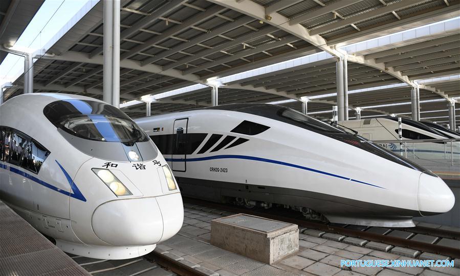 Nova ferrovia de alta velocidade ligando Baoji e Lanzhou inicia opera??o