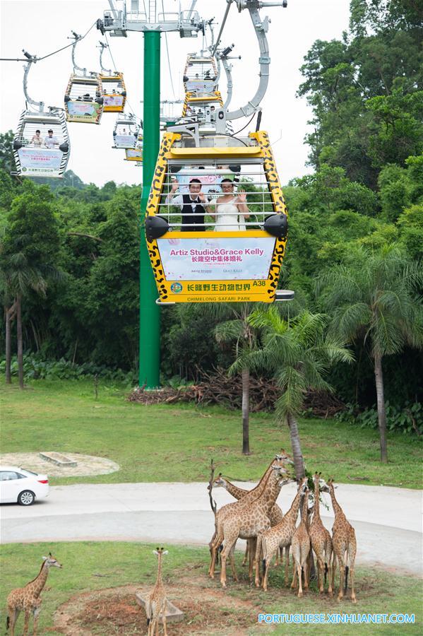 227 casais participam de cerim?nia de casamento conjunta em Guangzhou