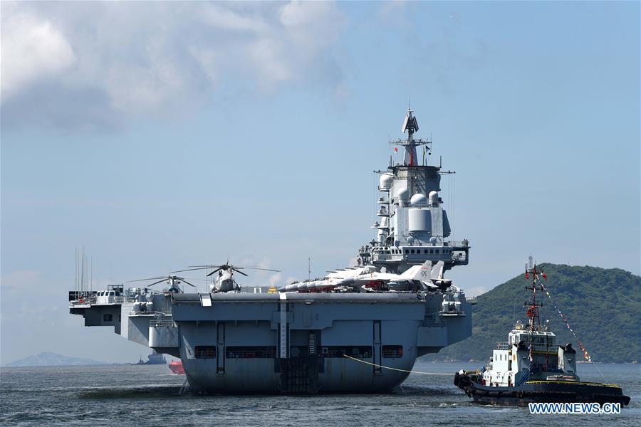 Porta-avi?es Liaoning deixa Hong Kong após visita de cinco dias