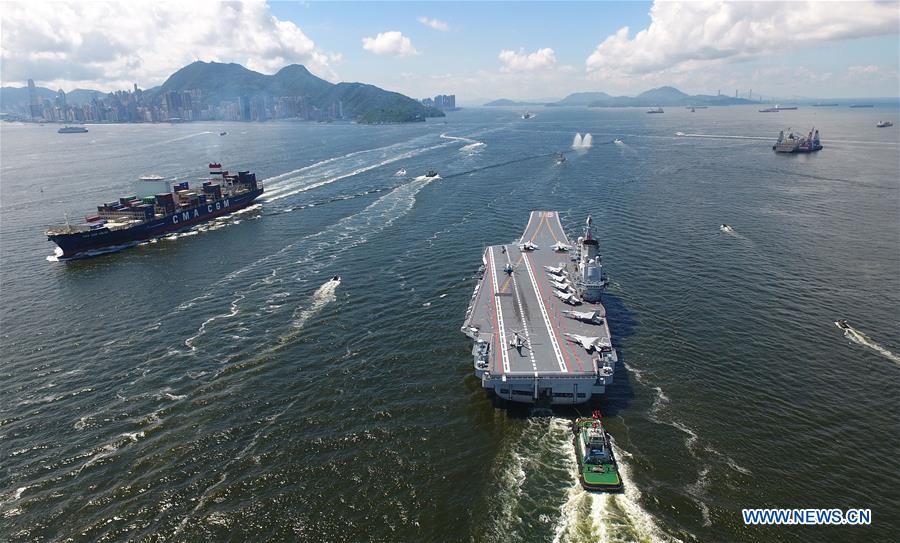 Porta-avi?es Liaoning deixa Hong Kong após visita de cinco dias