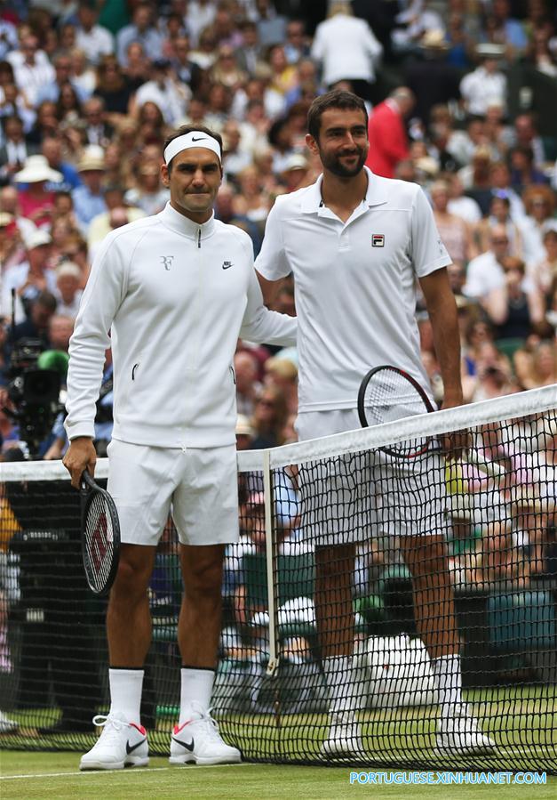 Federer conquista 8o título em Wimbledon