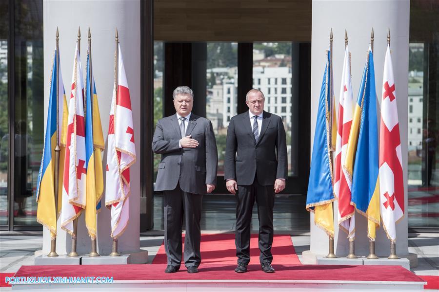 Ucrania e Geórgia prometem trabalhar juntos em defesa