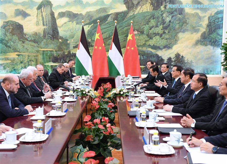 China fortalecerá coopera??o com Palestina em comércio e infraestrutura