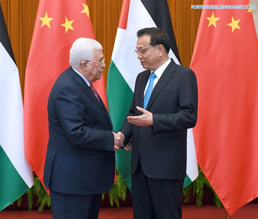 China fortalecerá coopera??o com Palestina em comércio e infraestrutura