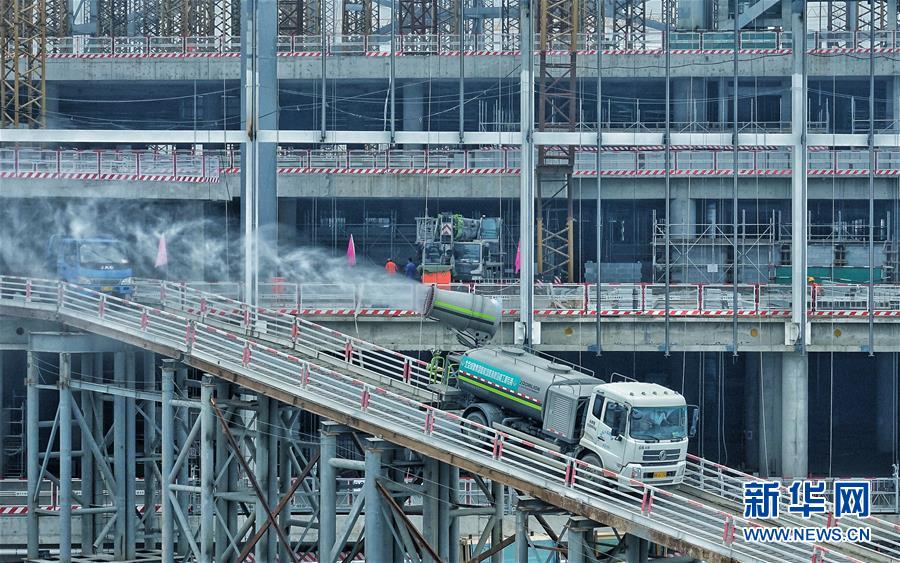 Constru??o do novo aeroporto de Beijing prossegue em ritmo acelerado