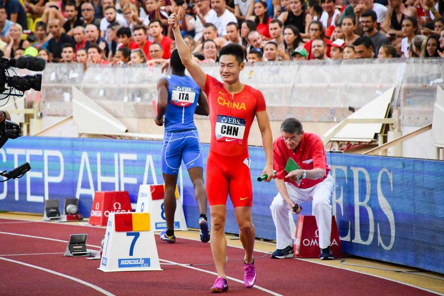 China garante vitória nos 4x100 metros de revezamento do sexo masculino no M?naco