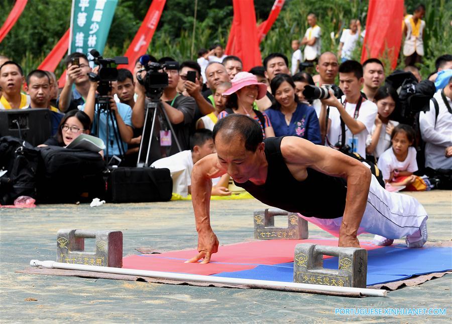 Templo Shaolin realiza competi??o de artes marciais