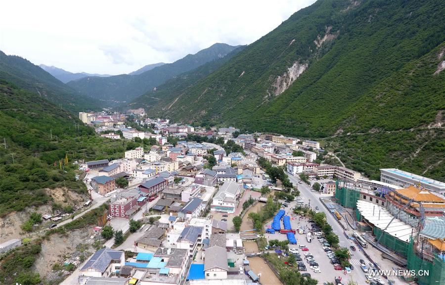 Galeria: Epicentro do terremoto de magnitude 7.0 em Jiuzhaigou