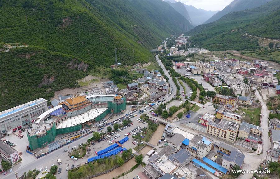 Galeria: Epicentro do terremoto de magnitude 7.0 em Jiuzhaigou