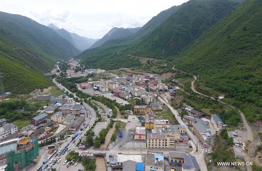 Galeria: Epicentro do terremoto de magnitude 7.0 em Jiuzhaigou