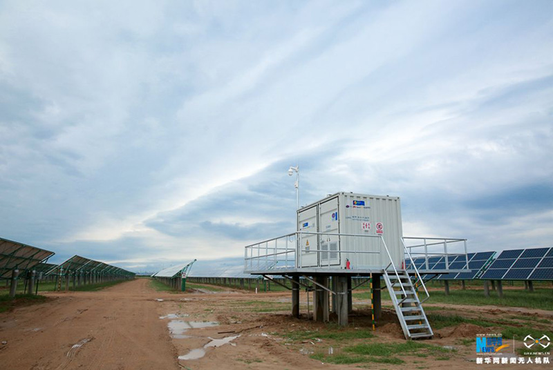 Usina fotovoltaica no formato de panda entra em funcionamento no norte da China