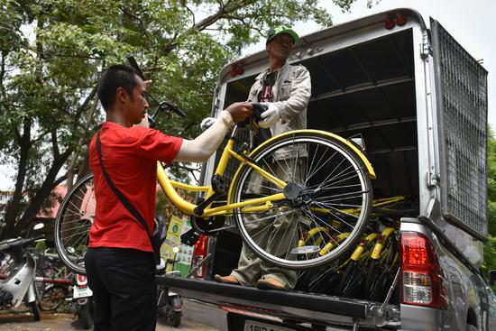 Bicicletas compartilhadas chegam à Tailandia