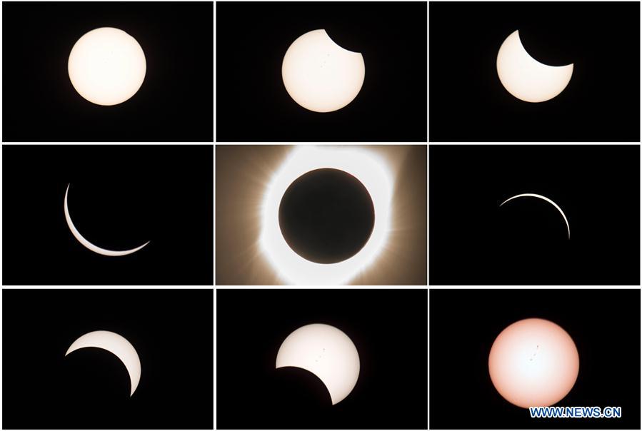 Milhares de americanos assistiram a eclipse solar total