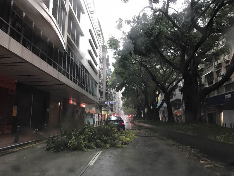 Macau decreta alerta máximo face à chegada do tuf?o Hato