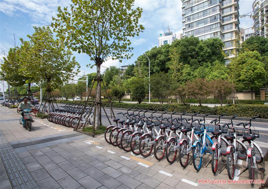 Governo de Wuhan construirá mais locais de estacionamento para bicicletas compartilhadas