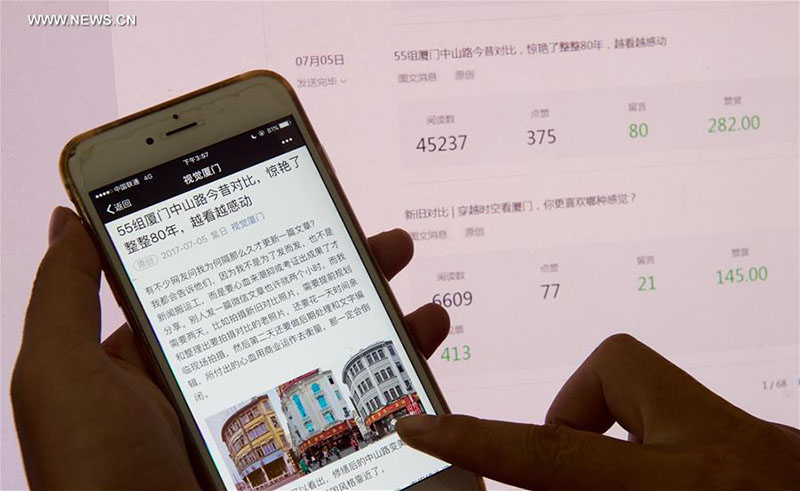 Imagens do passado e presente retratam transforma??o de Xiamen