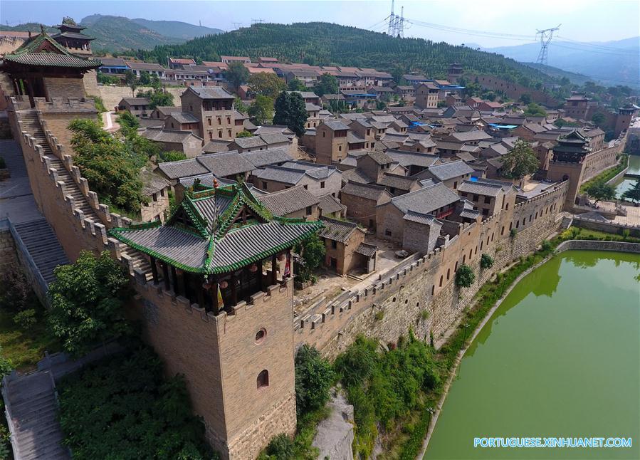 Paisagens das aldeias de Shanxi, no norte da China