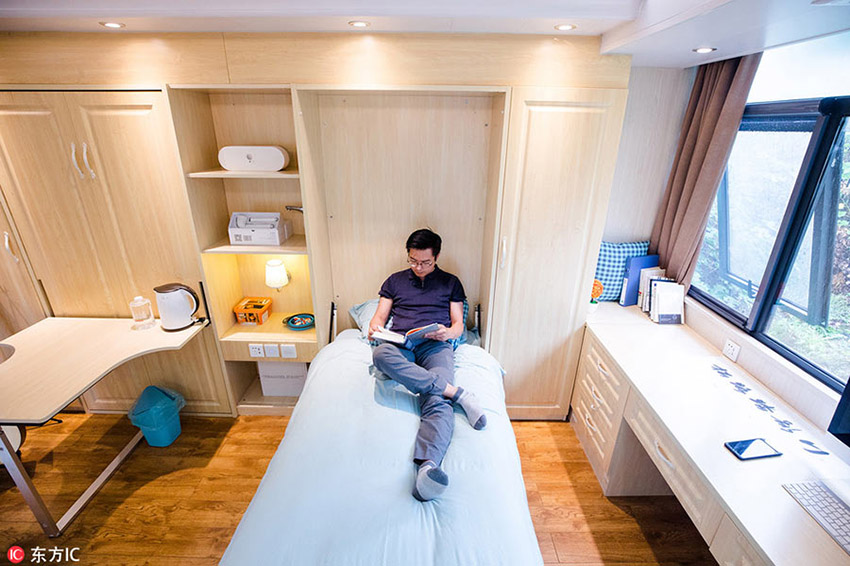 Empresário de Hangzhou transforma contentor em apartamento