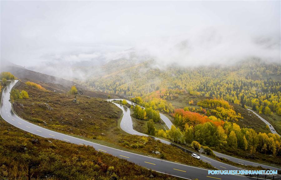 Em imagens: Paisagem da área cênica de Altay, Xinjiang