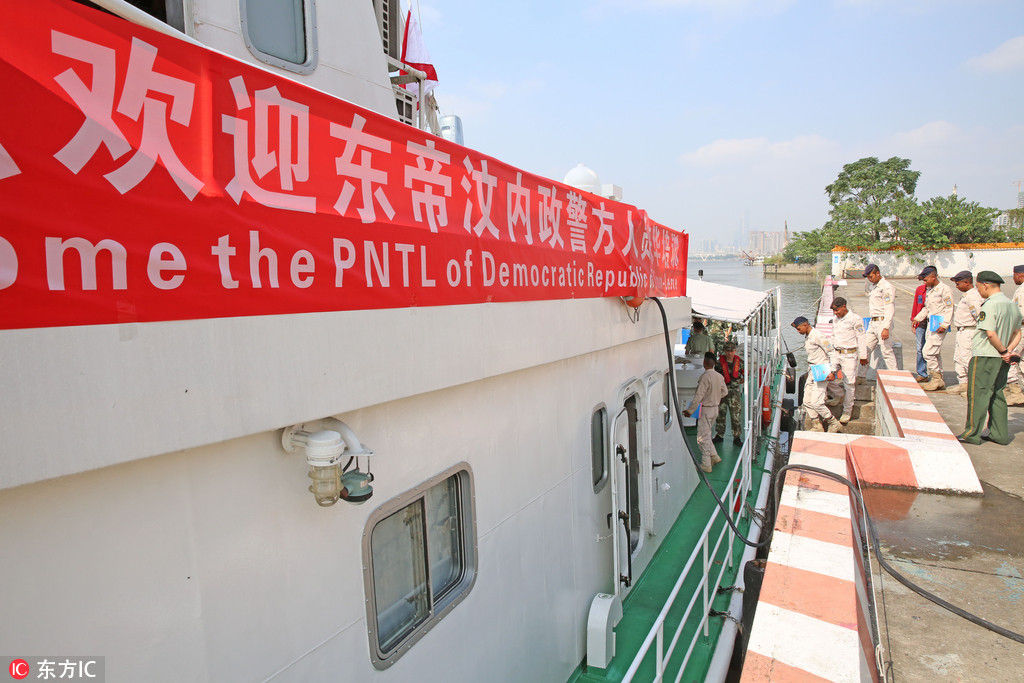 Guarda costeira timorense frequenta curso de forma??o em Guangzhou