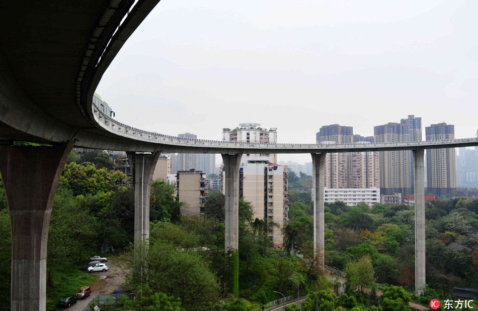Galeria: Mais alto viaduto em espiral construído em Chongqing