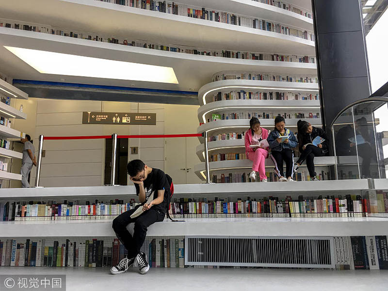 Nova biblioteca em Tianjin torna-se viral nas redes sociais