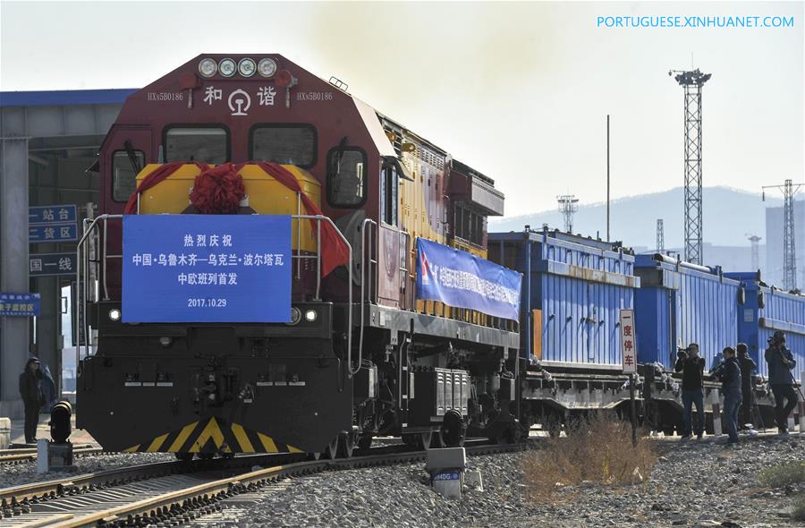 Novo trem de carga liga Xinjiang à Ucrania