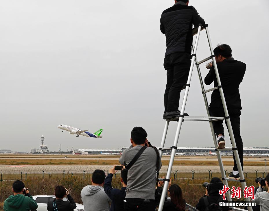 Avi?o chinês C919 ruma a Xi’an para obten??o de certificado de aeronavegabilidade