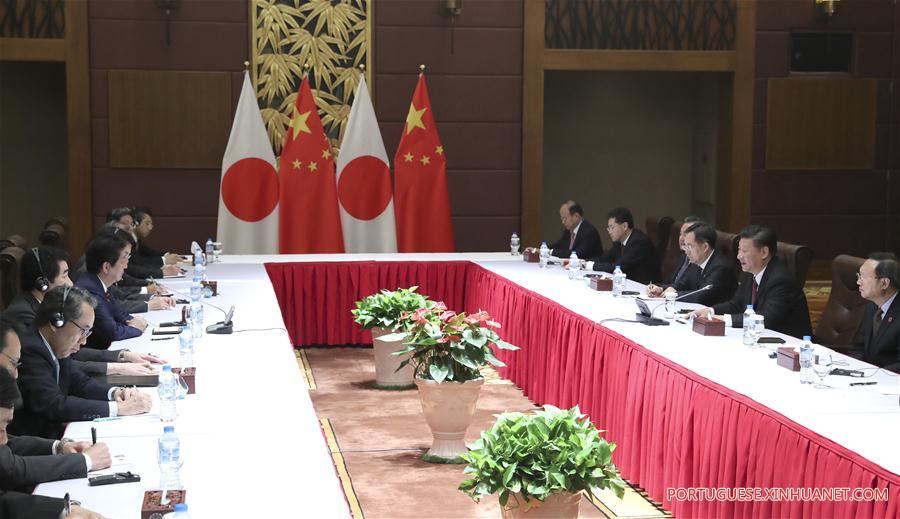 Xi pede a Abe que tome mais a??es práticas para melhorar la?os China-Jap?o