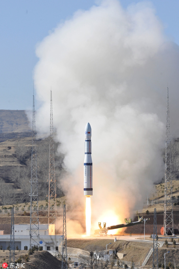 China lan?a três satélites de sensoriamento remoto