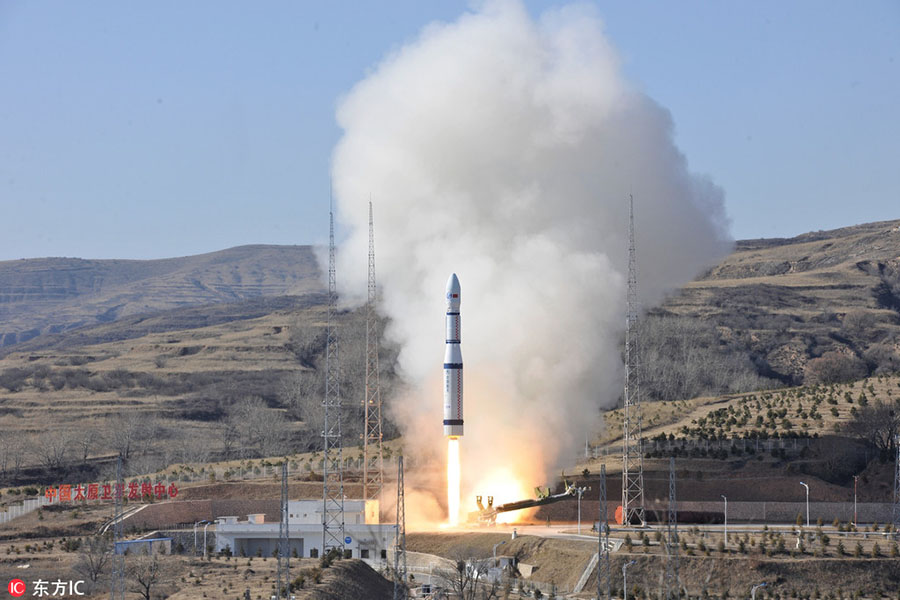 China lan?a três satélites de sensoriamento remoto