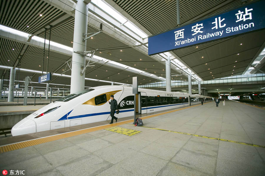 Ferrovia de alta velocidade entre Xi'an e Chengdu realiza teste de opera??o