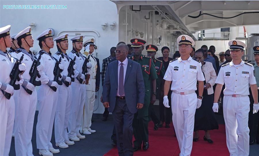 Navio-hospital naval chinês Arca da Paz conclui miss?o humanitária na Tanzania