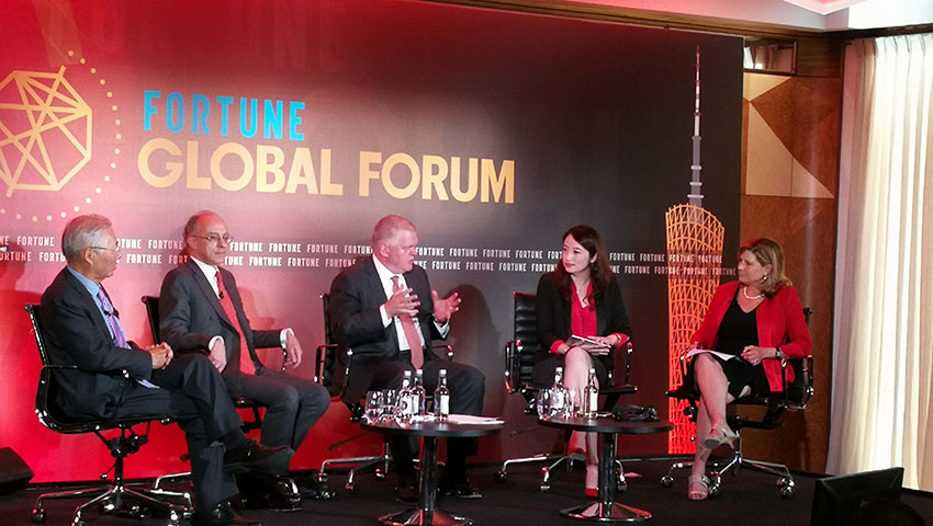 Evento de promo??o do Fórum Global da Fortune 2017 realizado em Londres