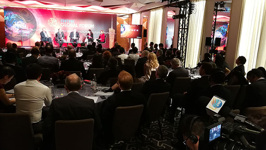 Evento de promo??o do Fórum Global da Fortune 2017 realizado em Londres