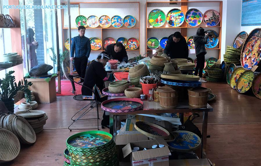 Pinturas da etnia Dong em Zhuang de Guangxi