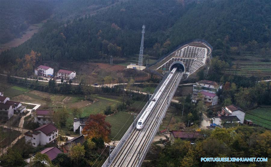 Ferrovia de alta velocidade Xi'an-Chengdu iniciará opera??es em 6 de dezembro