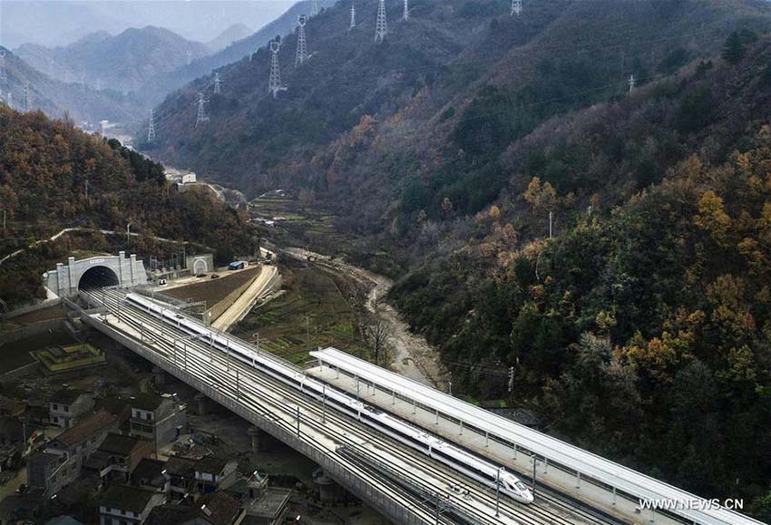 Ferrovia de alta velocidade Xi’an-Chengdu entra em funcionamento