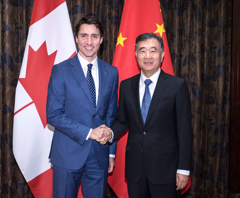 Vice-premiê chinês reúne-se com premiês de Canadá e Papua-Nova Guiné