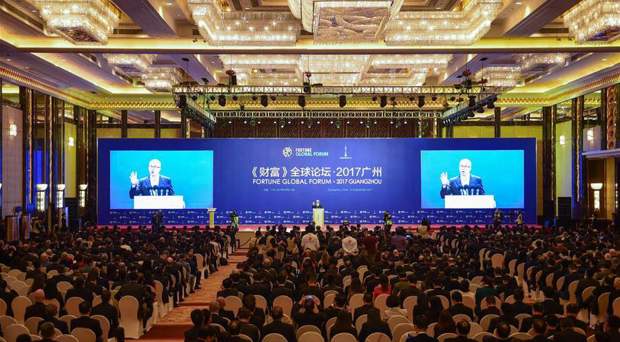 Inaugurado Fórum Global da Fortune 2017 em Guangzhou