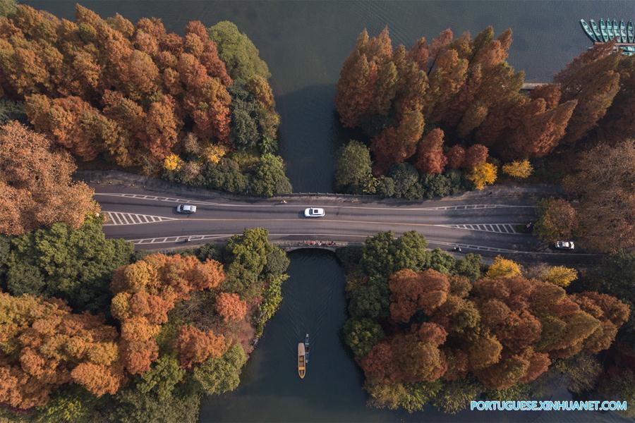 Em imagens: Lago do Oeste em Hangzhou, no leste da China